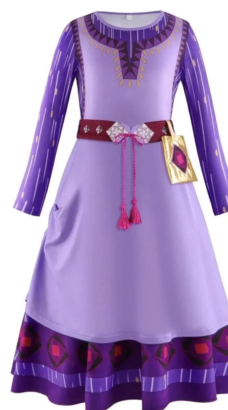 Wish Asha Costume Size 6 120 With Accessories Brand New